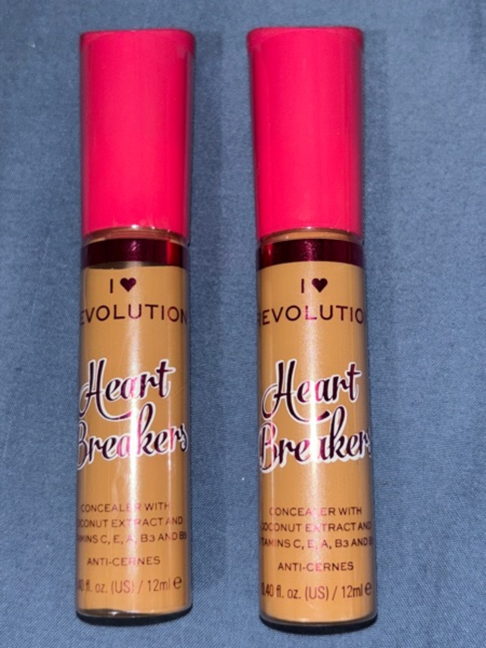 Revolution Heart Breakers Concealer — Pink Cap, Tan Tube shade pretzel